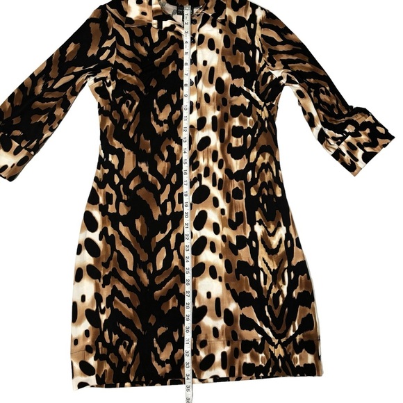 En Focus Studio Women's Animal Print Dress, 3/4 Sleeves, Size 12 - Picture 9 of 13